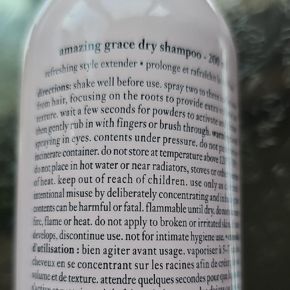 New Philosophy Amazing Grace Dry Shampoo Spray Refreshing Style Extender 4.3 Oz - Picture 3 of 6